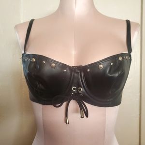 Leather Bra